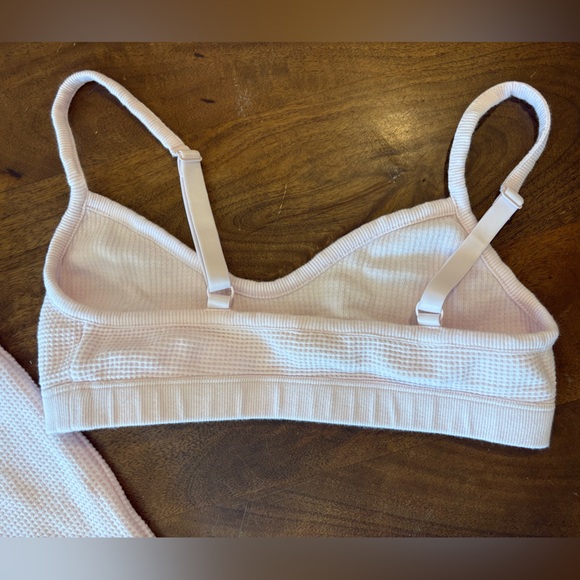Pink “Puff” Waffle Knit Joggers and Bralette, Negative Underwear - Picture 5 of 8